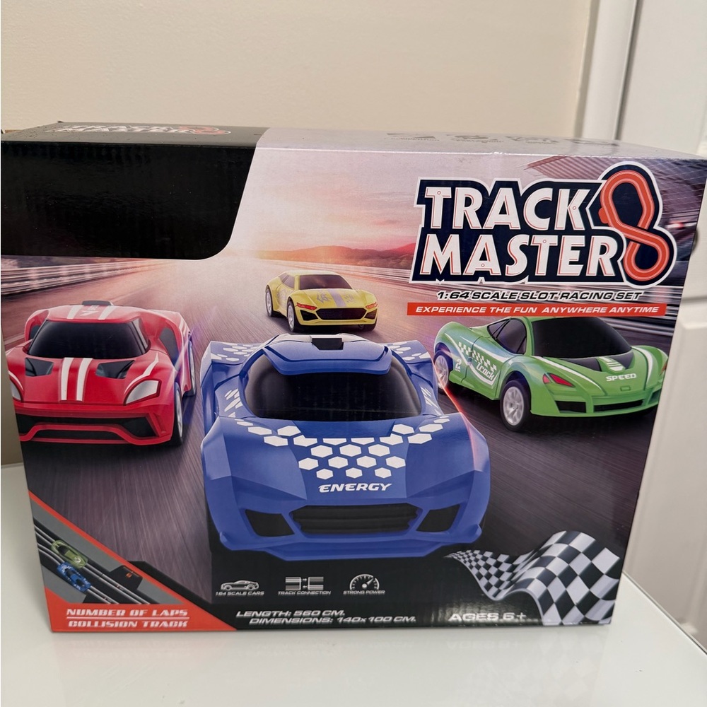 Slot Racing Set - Blue, Red, Green